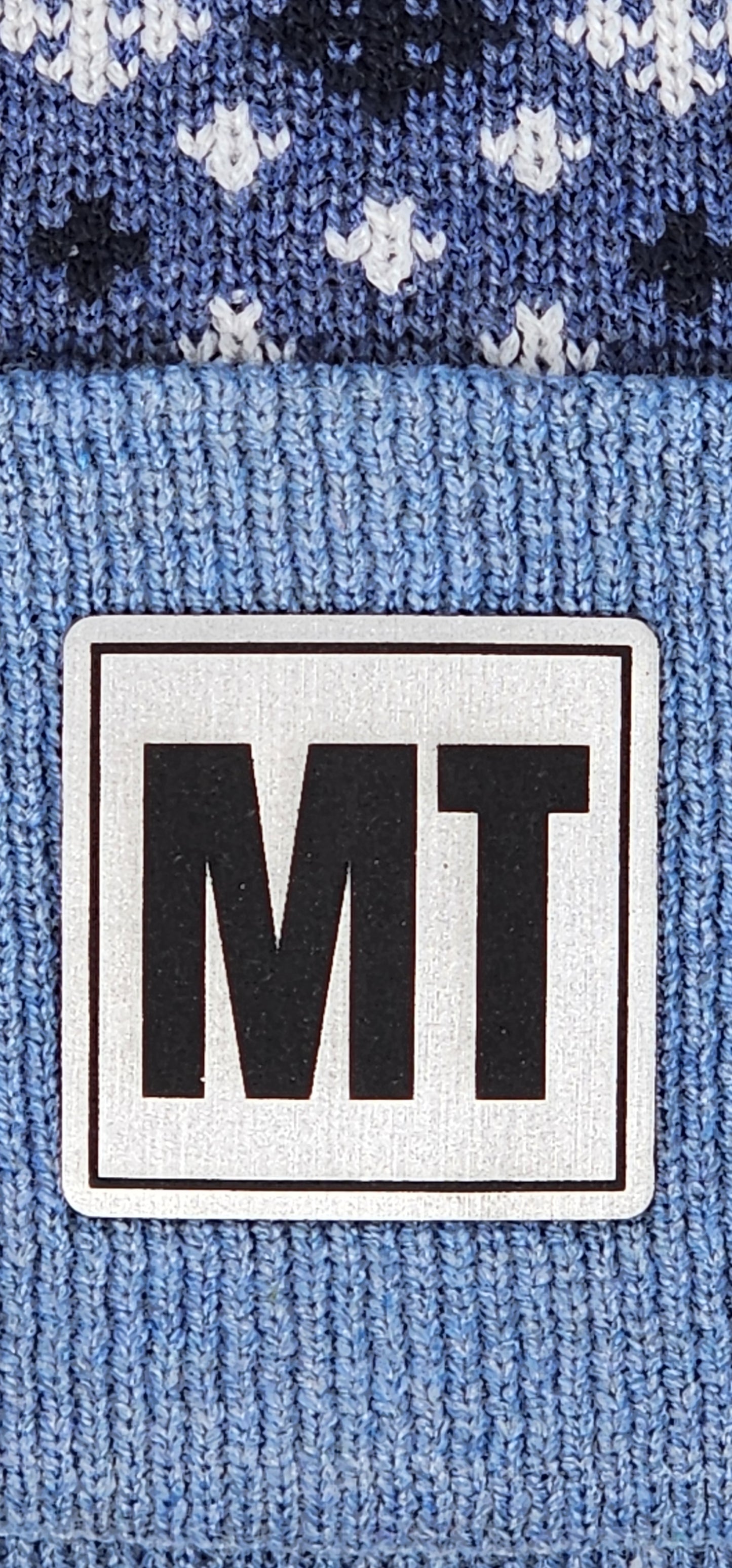 Montana Knit Beanie with Black and Gold Laser Engraved Patch | Unique Winter Hat | Gift for Mom, Dad, Sister, Brother, Friend