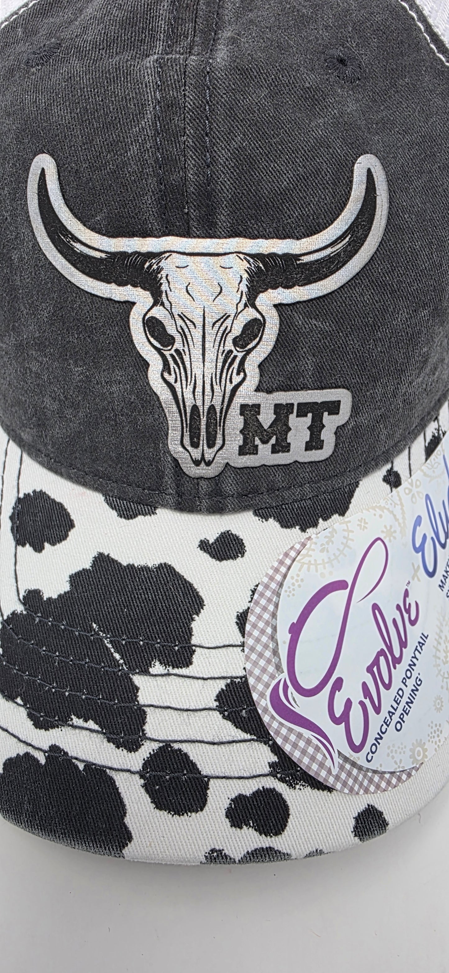 Montana Cow Print Hat - Nature’s Elegance Meets Rugged Style!