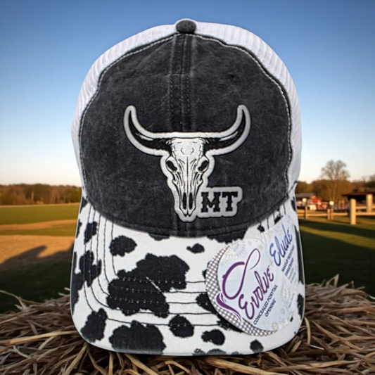 Montana Cow Print Hat - Nature’s Elegance Meets Rugged Style!