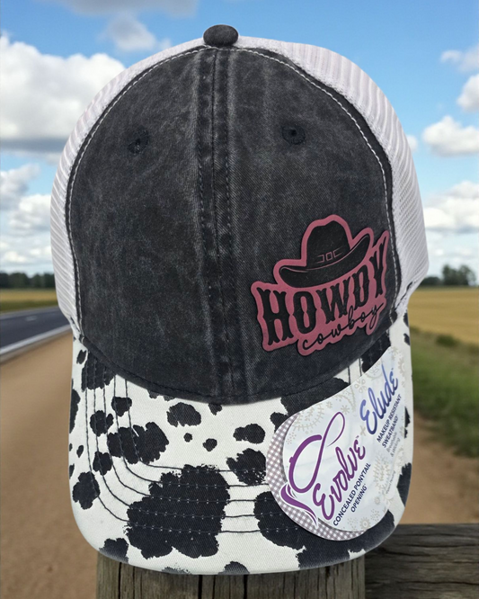 Howdy Cowboy! Cow Print Hat - Nature’s Elegance Meets Rugged Style!