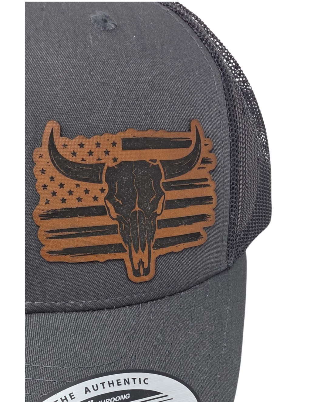 Strength and Patriotism Hat with Laser-Engraved Patch