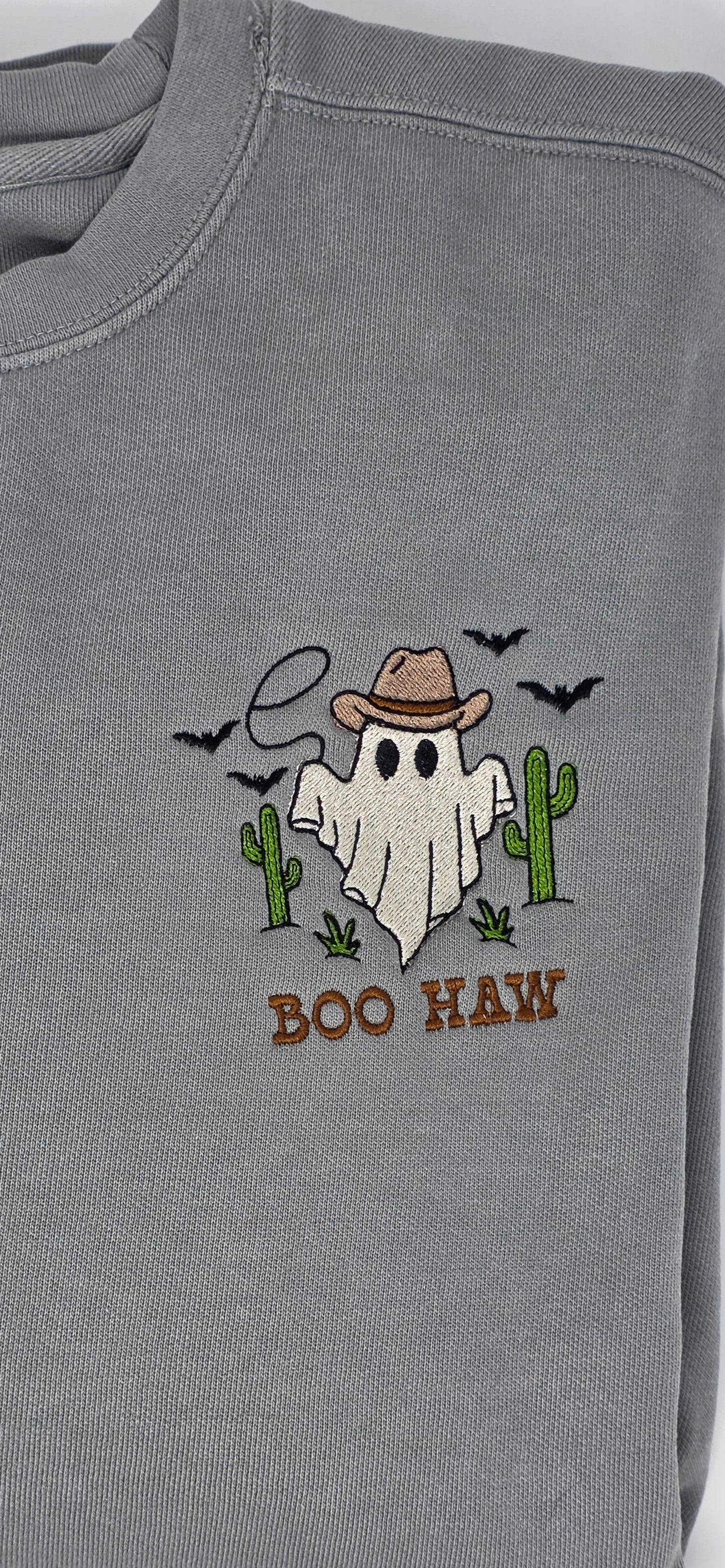 Boo Haw Embroidered Comfort Colors® Crewneck