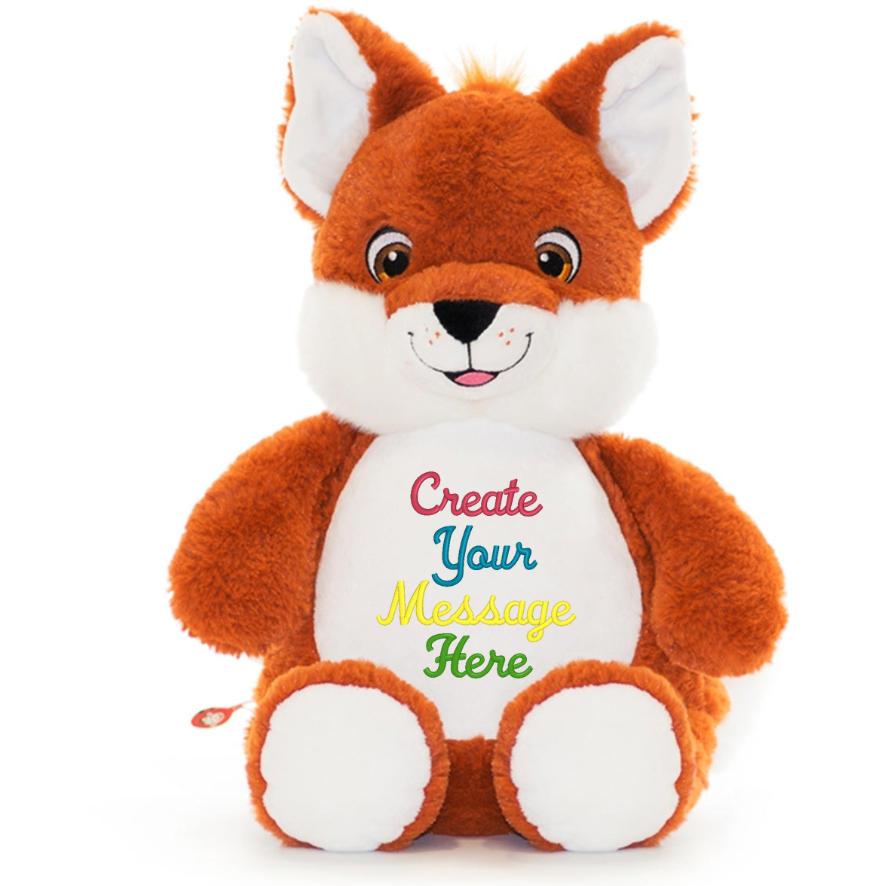 Fox - Personalized Embroidered Message