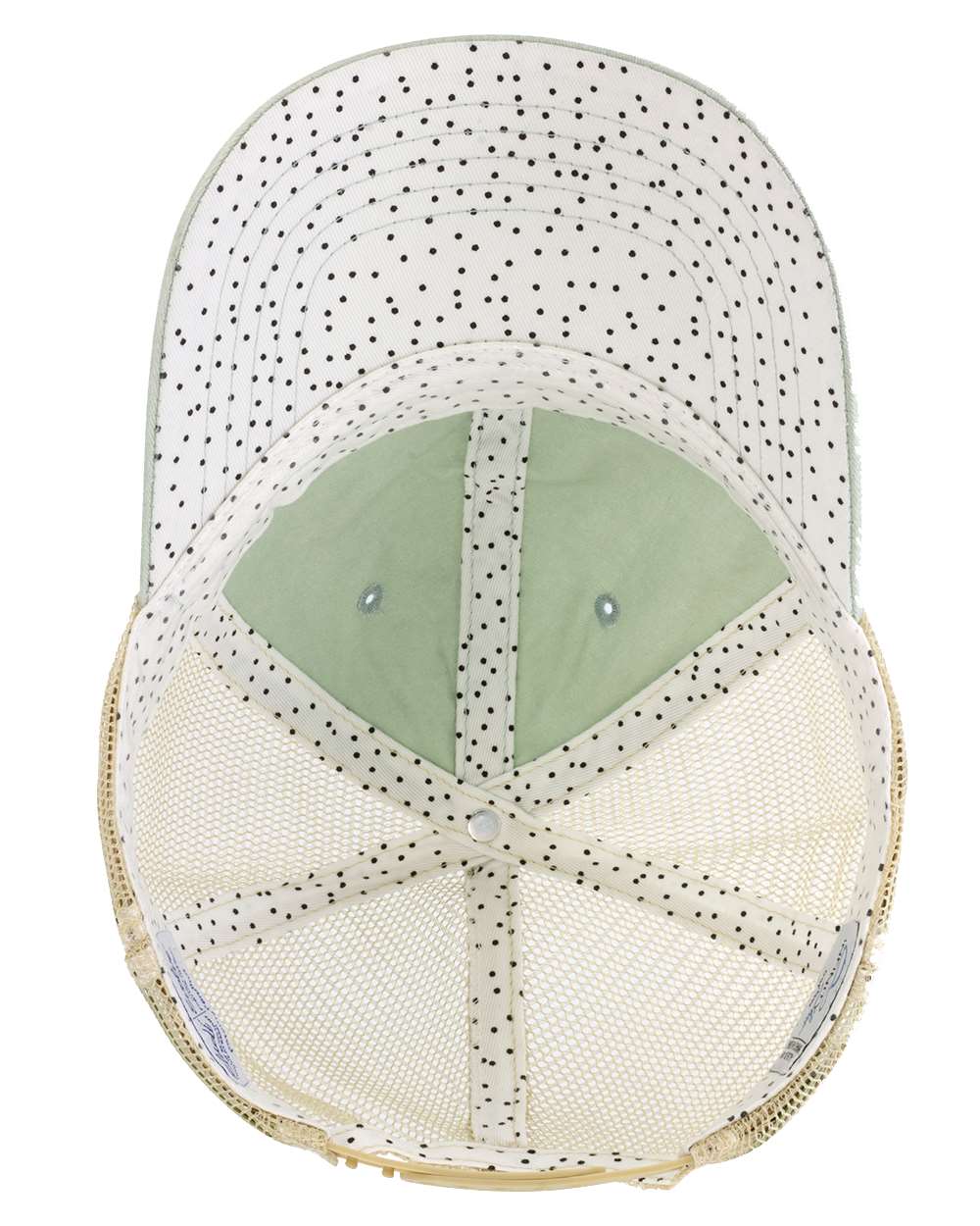 406 Infinity Her Women's Pigment Dyed Under Visor Polka Dots with Mesh Back Cap