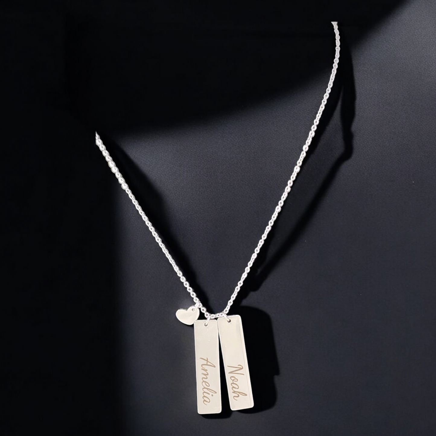 Personalized Vertical Bar Necklace