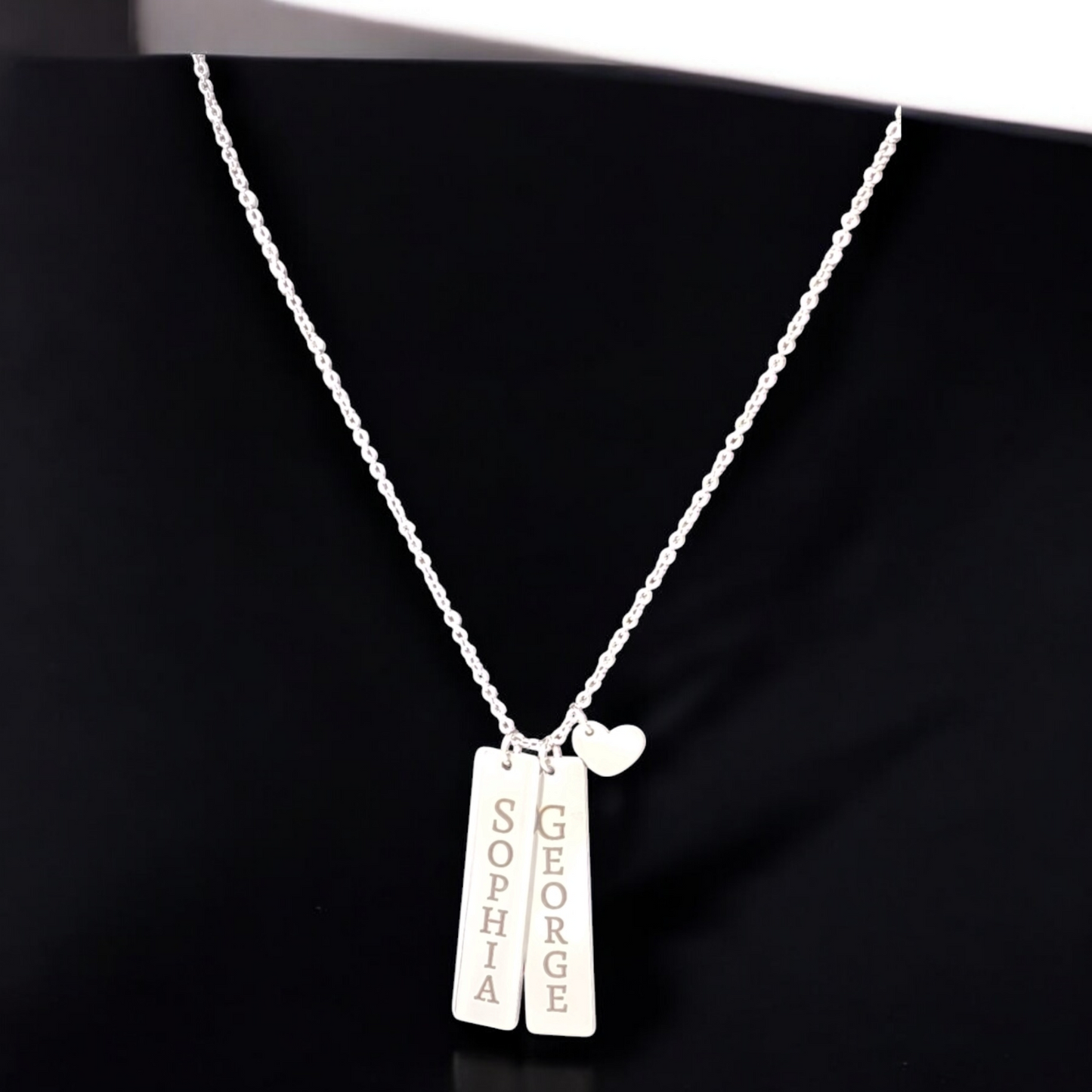 Personalized Vertical Bar Necklace