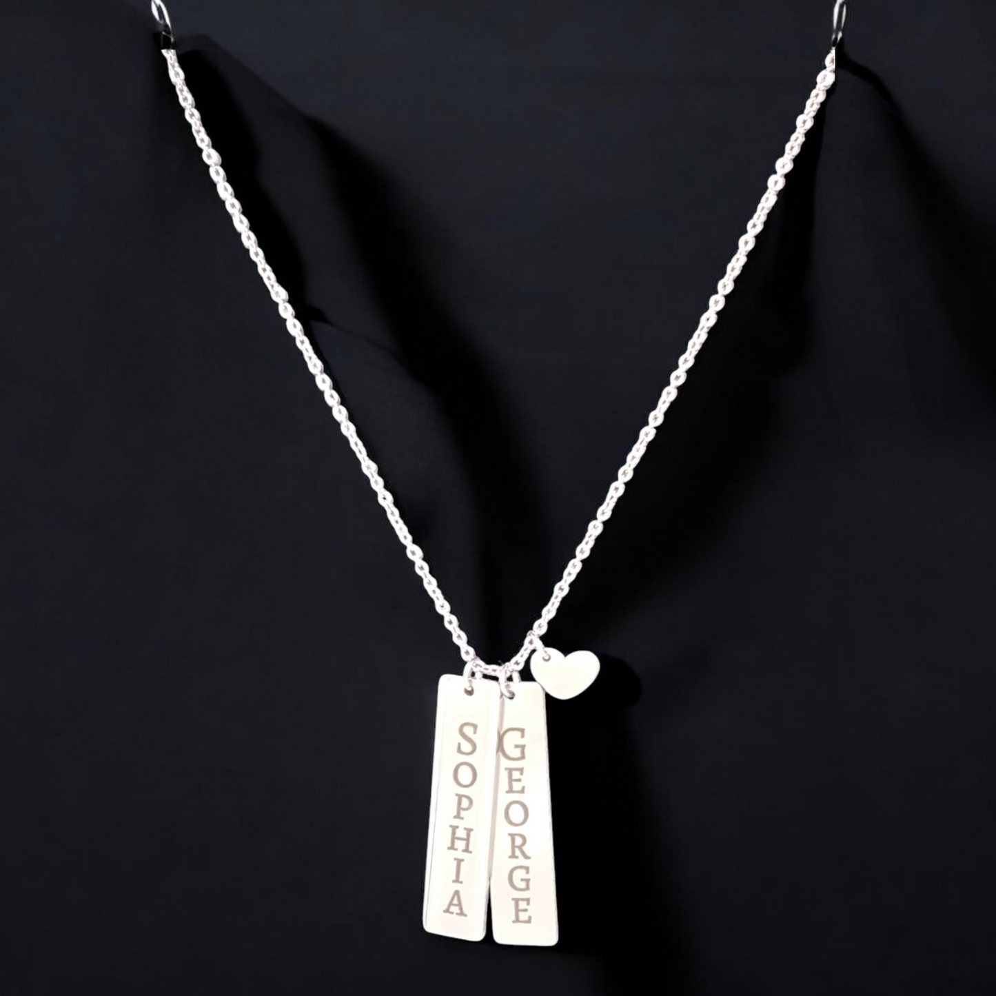 Personalized Vertical Bar Necklace