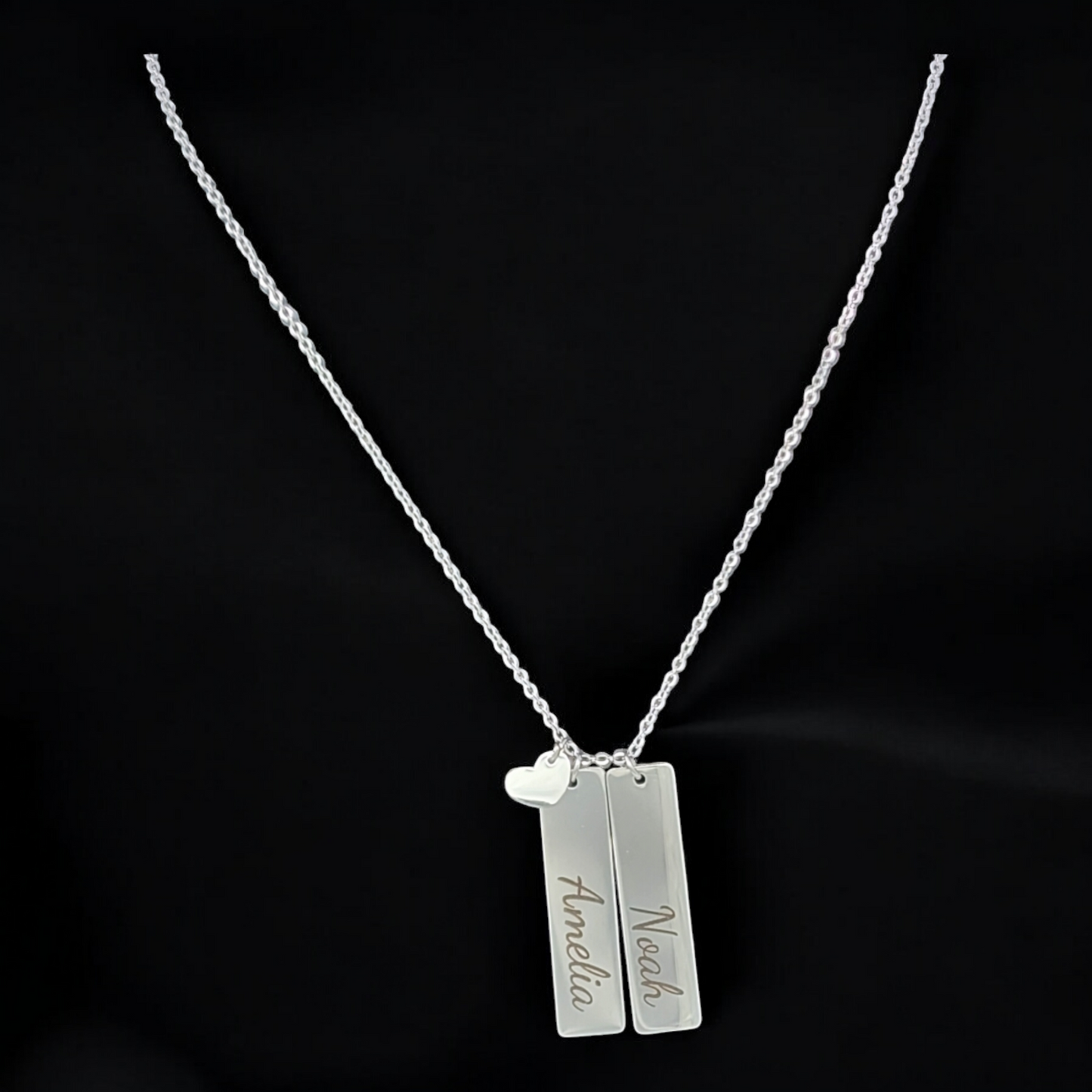 Personalized Vertical Bar Necklace