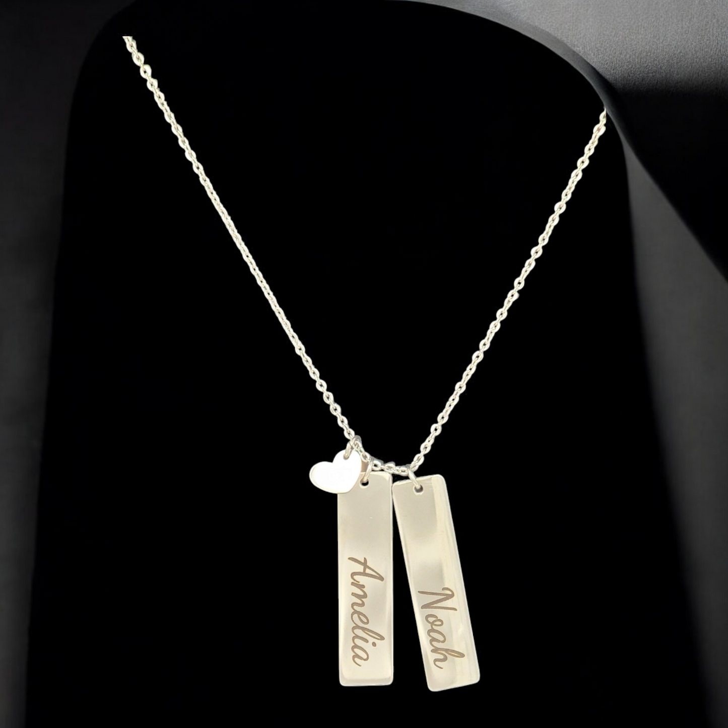 Personalized Vertical Bar Necklace