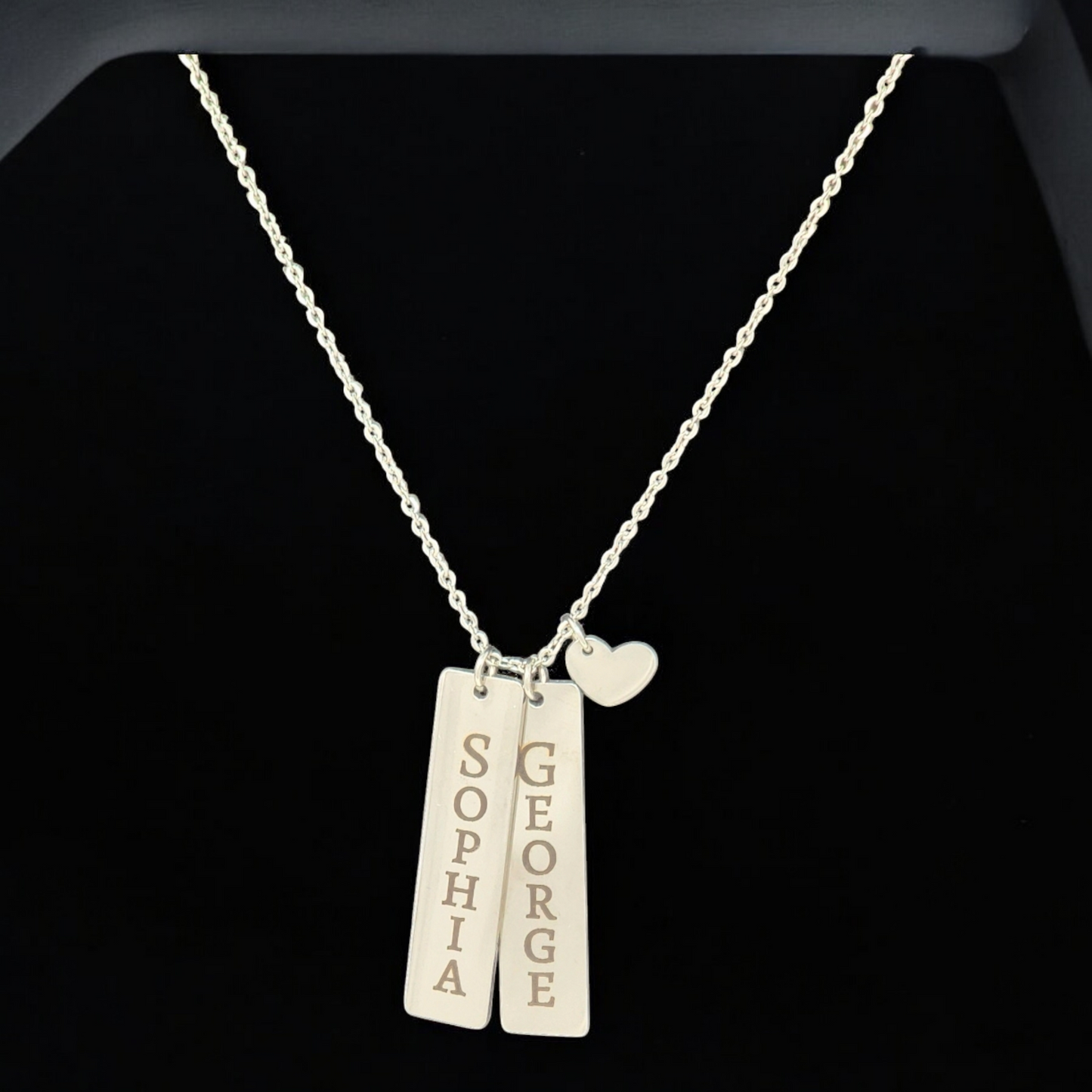Personalized Vertical Bar Necklace