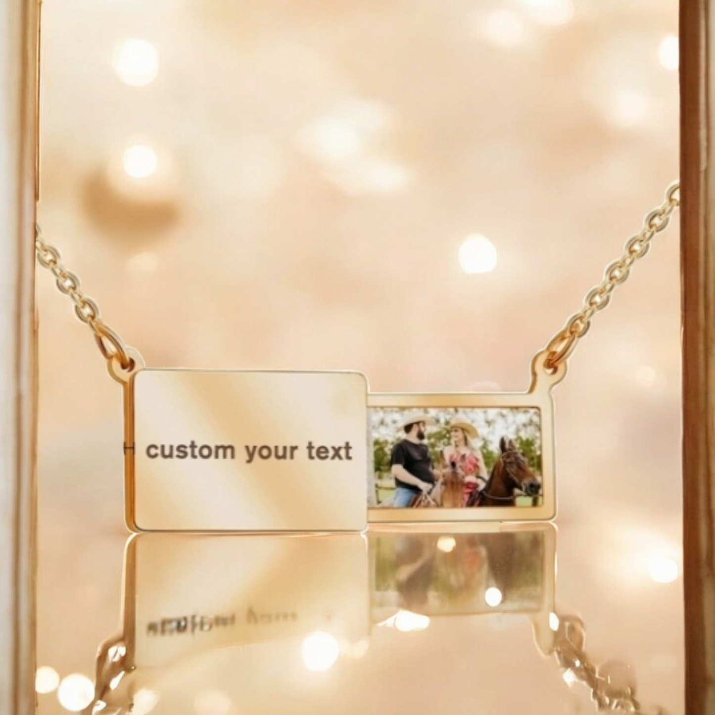 Personalized Locket Necklace with Slide-Out Picture