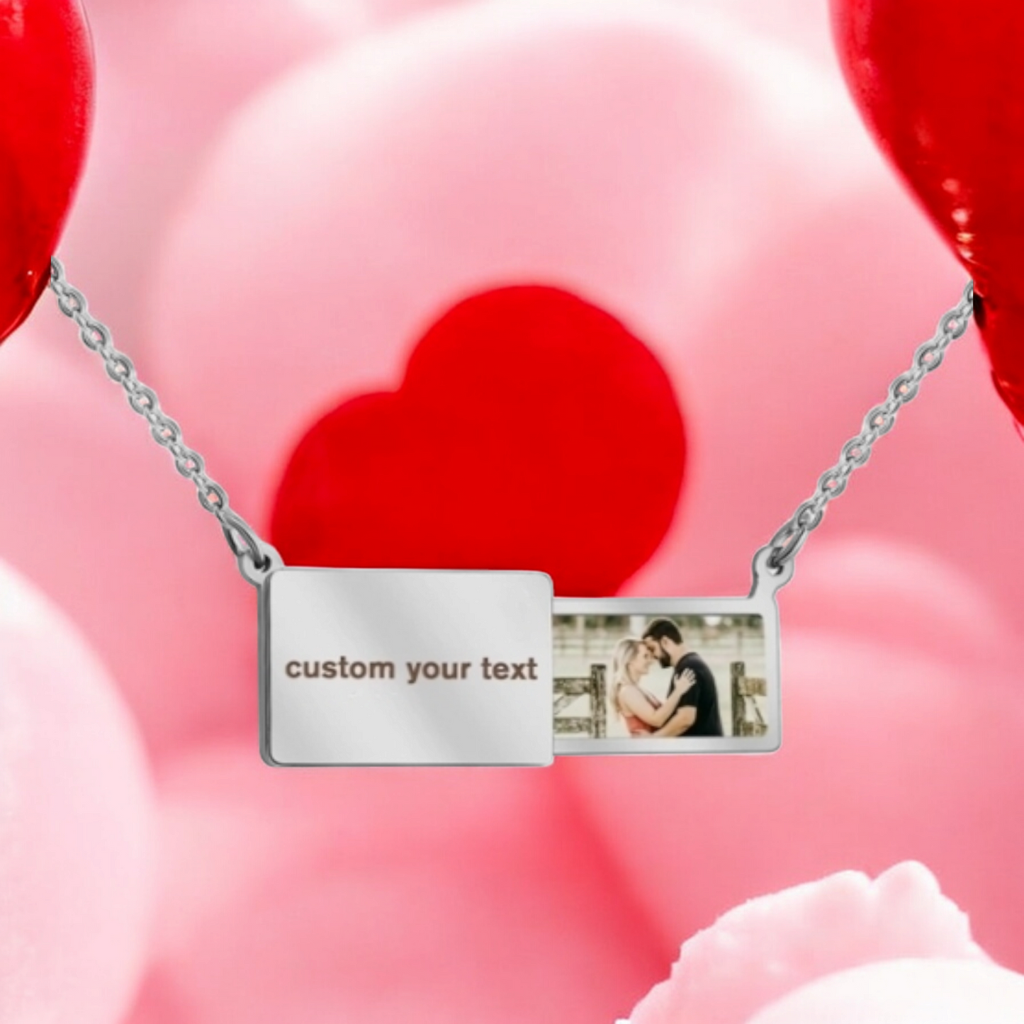 Personalized Locket Necklace with Slide-Out Picture