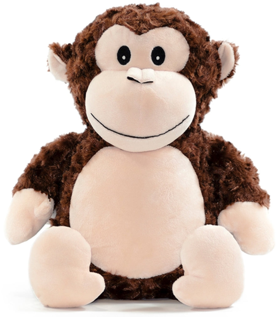Brown Monkey - Personalized Embroidered Message