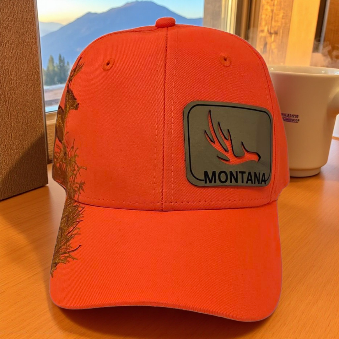 Dri Duck Montana Trucker Hat - Embroidered Buck & Laser-Engraved Antler Patch