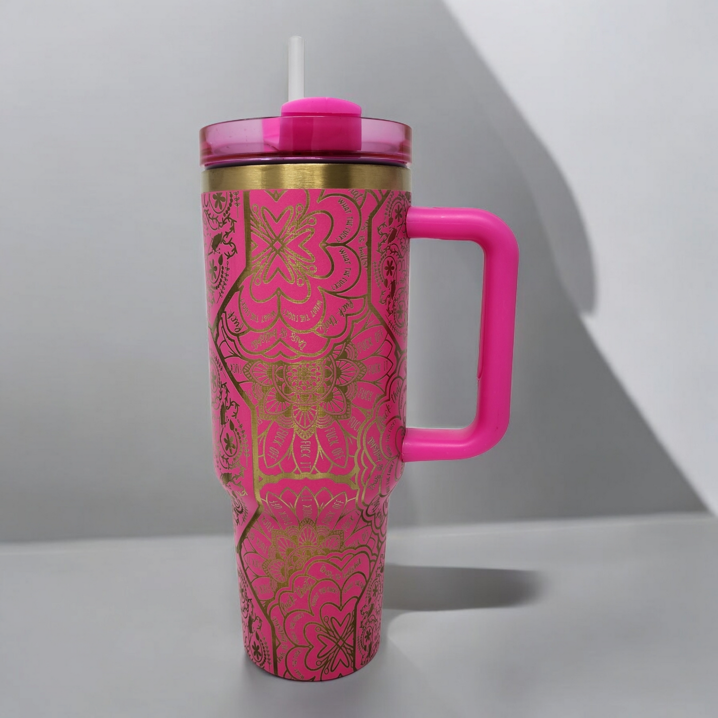 Nurse Cup Swear Mug Mandala Cuss Cup Divorce Gift Laser Engraved 40oz Tumbler Hidden Swear Words Funny Birthday Gift