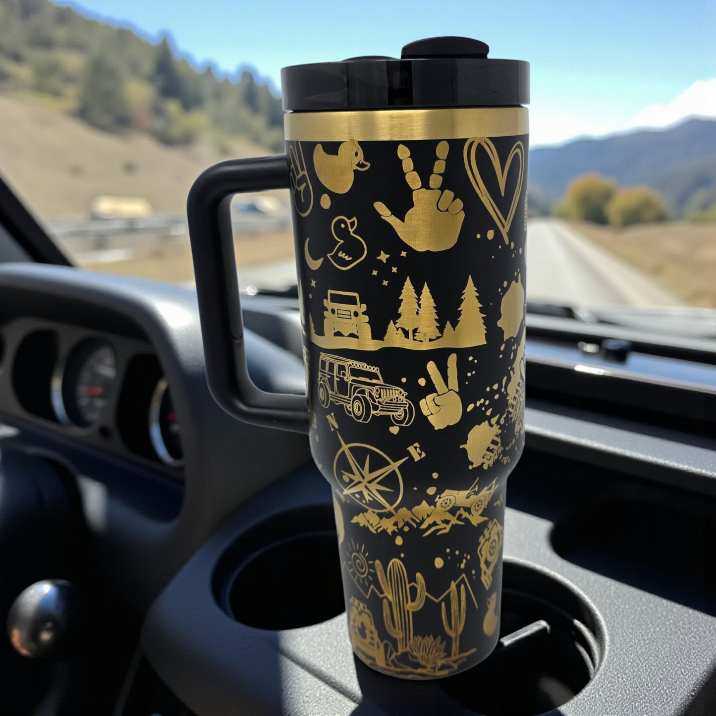 Jeep Lover's Stainless Steel 40 oz Insulated Tumbler