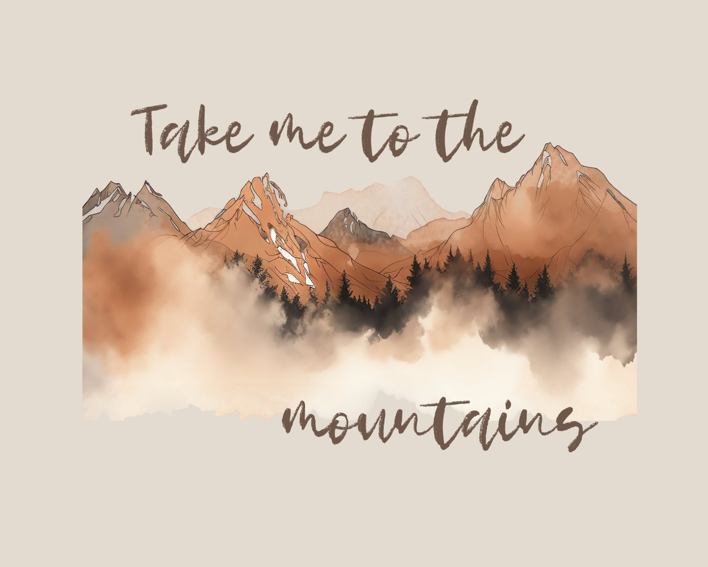 Take Me To The Mountains Crewneck Sweatshirt | Unisex |