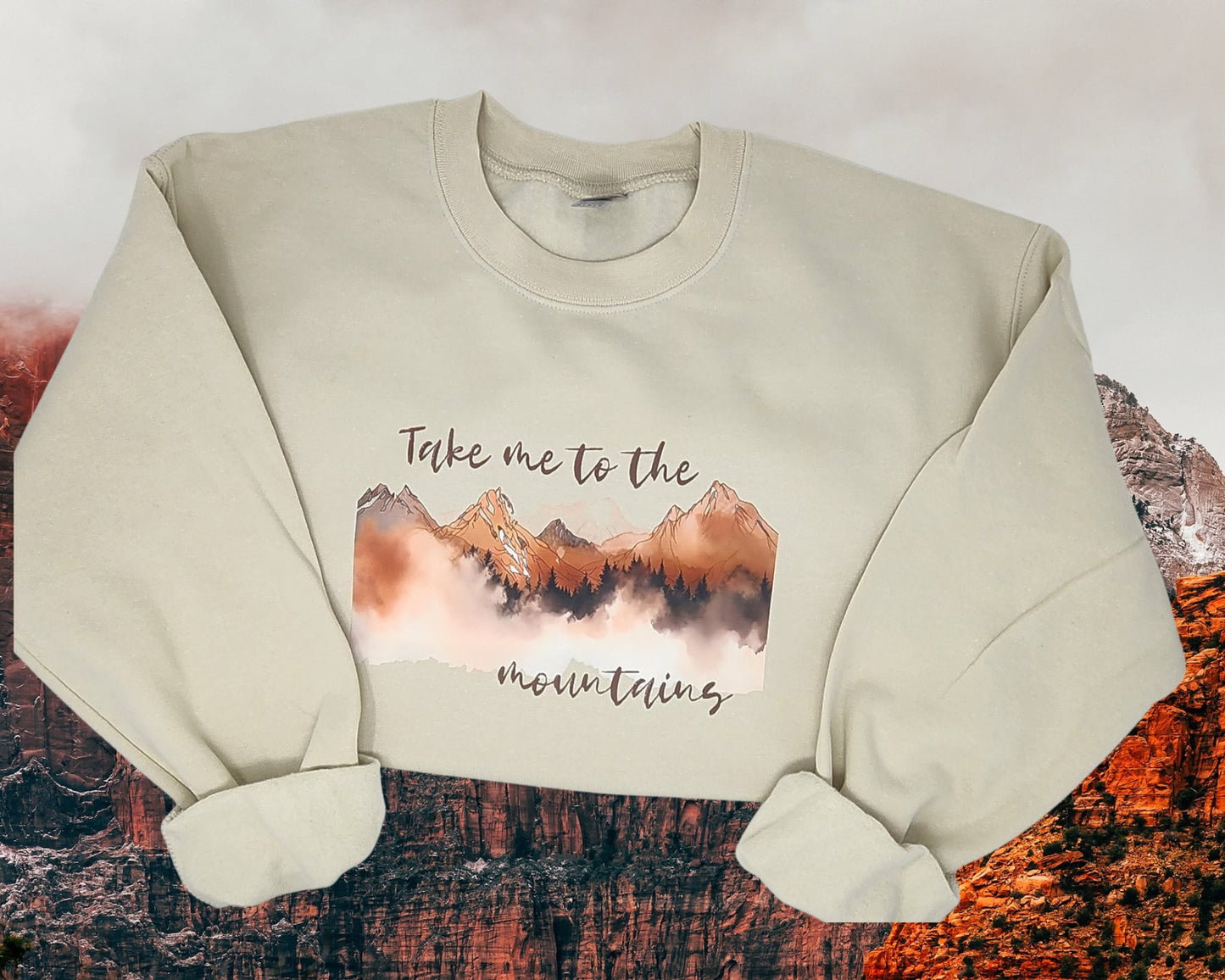Take Me To The Mountains Crewneck Sweatshirt | Unisex |