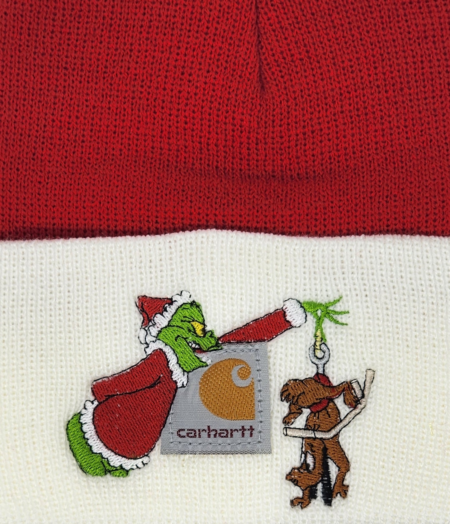 TODDLER or YOUTH Size Christmas Embroidered Beanie