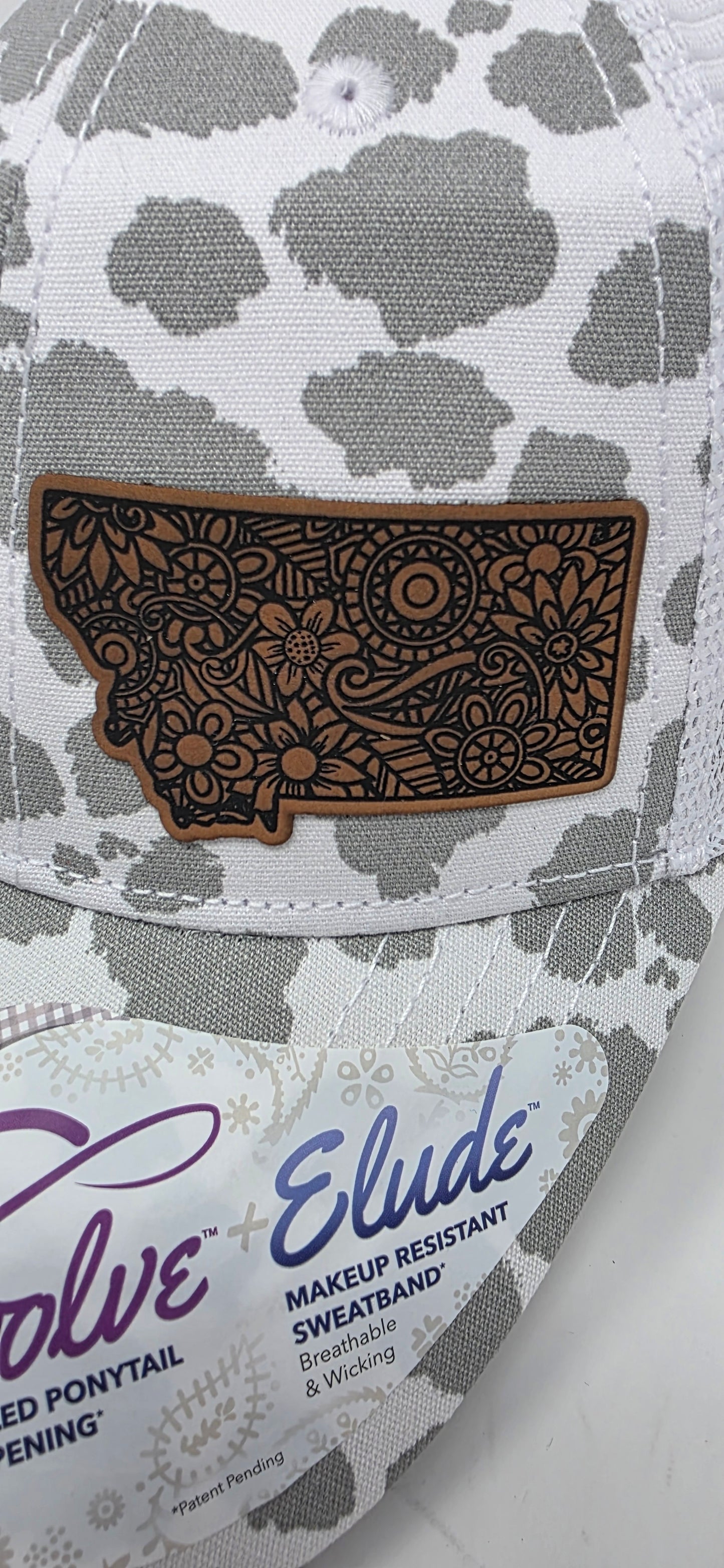 Montana Laser Engraved Patch on Infinity Her Women's Modern Trucker Cap