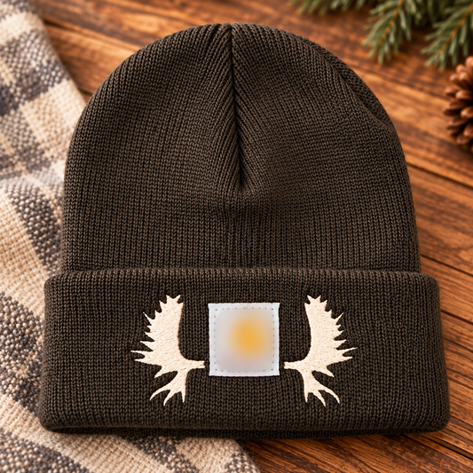 YOUTH Size Beanie with Moose Antlers