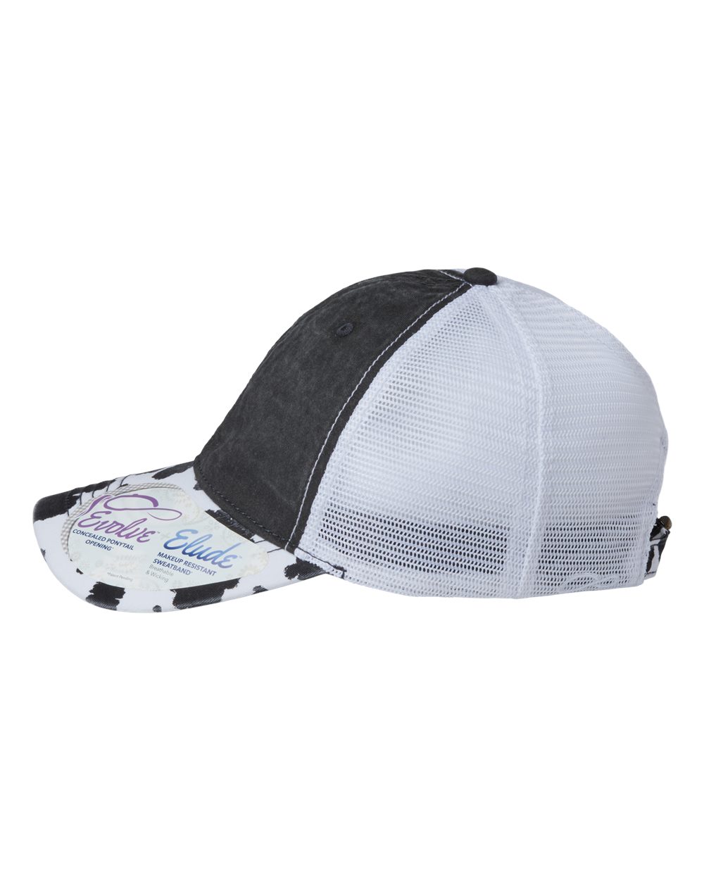 Montana Born & Bred Infinity Her Women's Cow Printed Visor with Mesh Back Cap