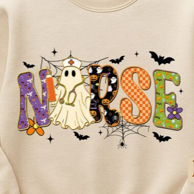Spooky NURSE Crewneck Sweatshirt