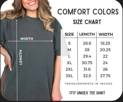 Comfort Colors Short Sleeve T-Shirt - Pepper with Embroidered Design
