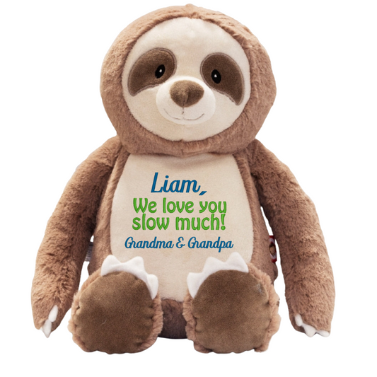 Sloth - Personalized Embroidered Message