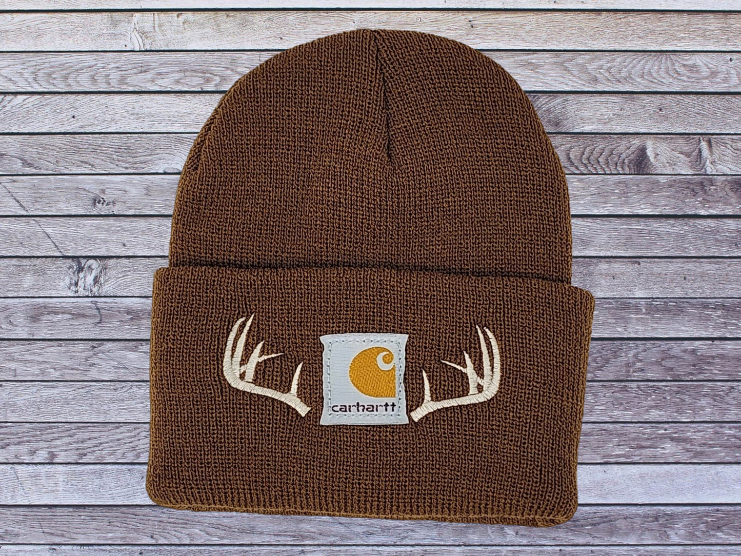 TODDLER/BABY Moose Deer or Elk Antler beanie Embroidered Boy's Winter Hat Woodland Theme Outdoor Mountain Wildlife Child Hat Baby Boy Hat