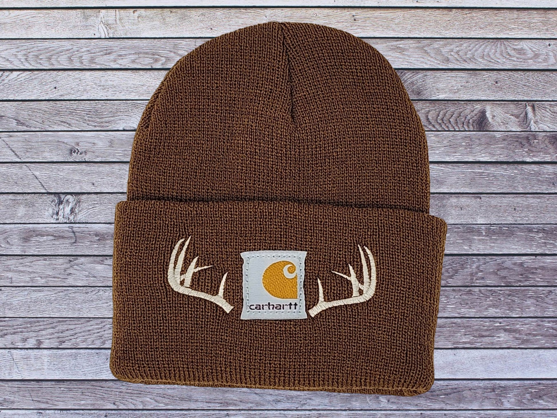 TODDLER/BABY Moose Deer or Elk Antler beanie Embroidered Boy's Winter Hat Woodland Theme Outdoor Mountain Wildlife Child Hat Baby Boy Hat