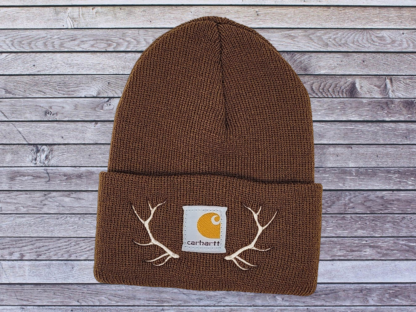 TODDLER/BABY Moose Deer or Elk Antler beanie Embroidered Boy's Winter Hat Woodland Theme Outdoor Mountain Wildlife Child Hat Baby Boy Hat