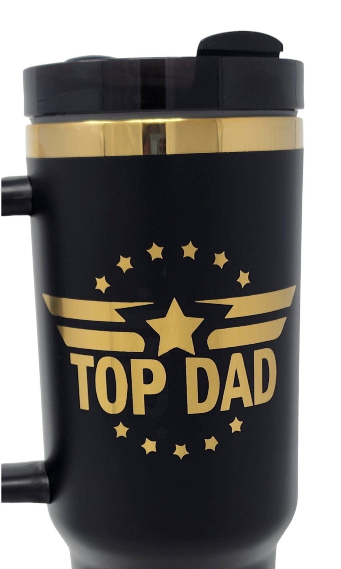 TOP DAD Custom Father's Day Gift Laser Engraved 40oz Tumbler Husband Grandpa Gift for Dad Unique Gift Father's Day Gift Personalized