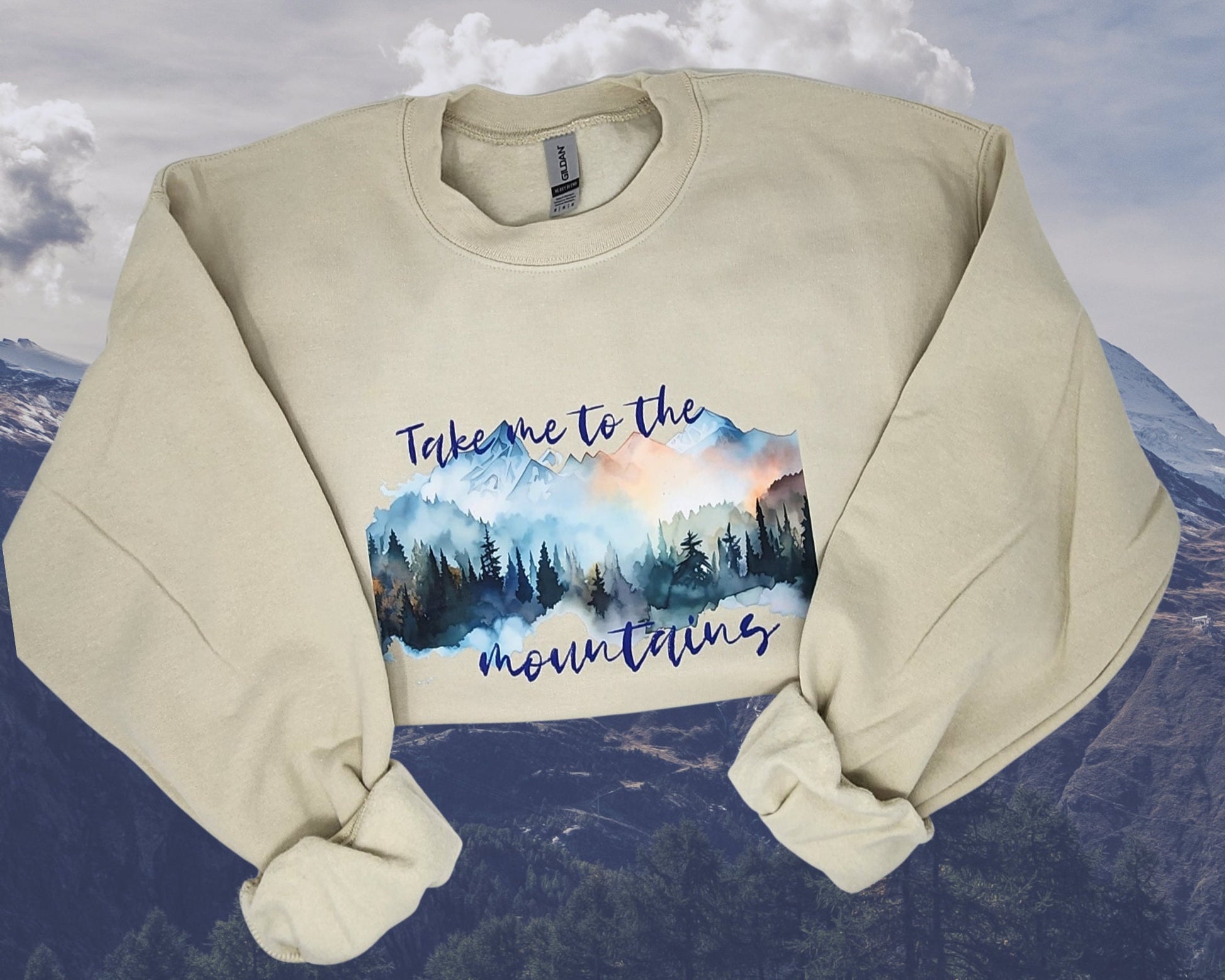 Take Me To The Mountains Crewneck Sweatshirt | Unisex |