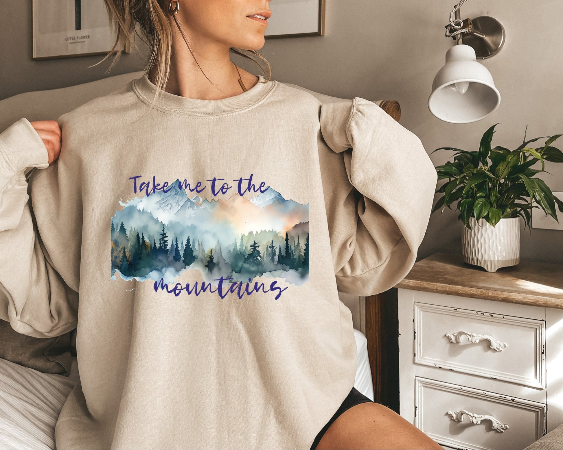Take Me To The Mountains Crewneck Sweatshirt | Unisex |