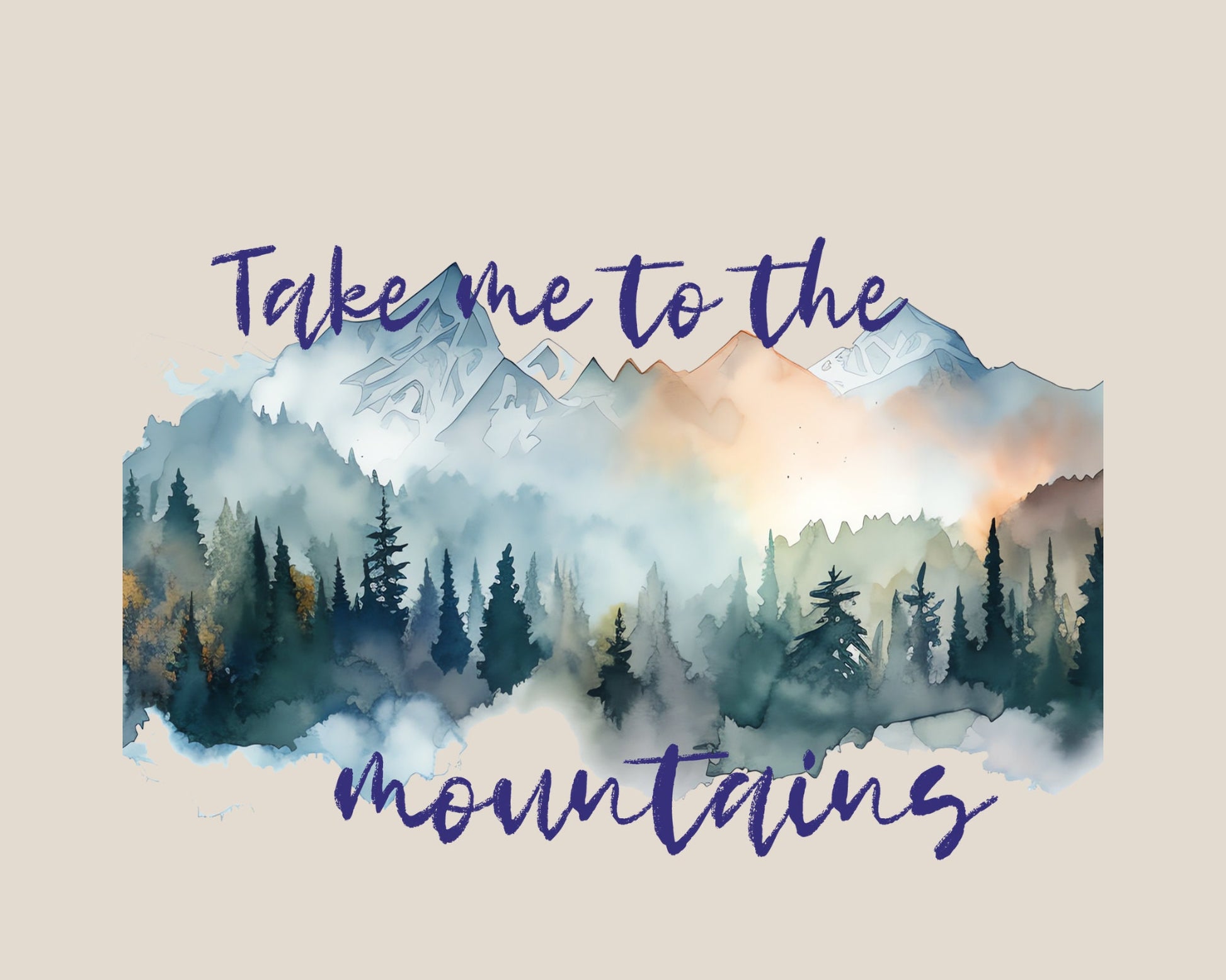 Take Me To The Mountains Crewneck Sweatshirt | Unisex |
